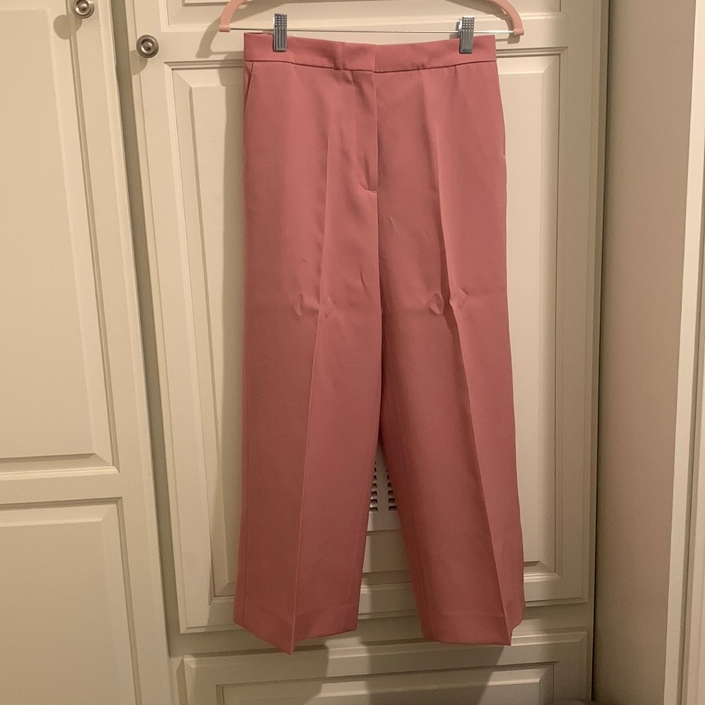 Rochas Wool Staight Leg Cropped Pants